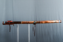 Brazilian Rosewood Native American Flute, Minor, Contra Bass E-3, #M32J (2)